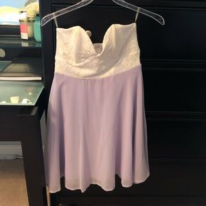 TOBI strapless low cut dress